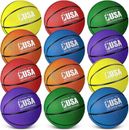 12 Pcs Official Size 7 Basketball Bulk Set Rubber Basketball