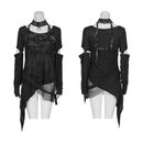 New PUNK RAVE Gothic 2 Item set Detachable Sleeves Collar Top T-482 FAST POST