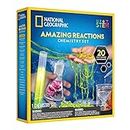 NATIONAL GEOGRAPHIC Chemistry Set for Kids - Chemistry Kit with 20 Science Experiments, Make Glowing Worms, Fizzy Solutions and More, Great Chemistry Gift for Girls and Boys