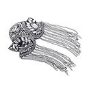 DAPERCI Spilla Handmade Tassel Chain Shoulder Badges Beads Patches Epaulet Epaulette Vintage Clothing Decor Sewing Accessories Spilla