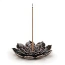 SLKIJDHFB Lotus Incense Holder Brass Stick Holder Cone Coil Burner with Detachable Ash Catcher for Home Office Yoga Meditation