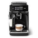 Philips Series 2200 Machine expresso à café grains avec broyeur, 3 boissons LatteGo, My Coffee Choice, Carafe à lait LatteGo, Noir laqué, Écran tactile (EP2231/40)