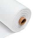 Discount Fabrics LTD Tissu uni 100% coton uni 150 cm de large 150 g/m² 30 couleurs + dégagement de couleurs Blanc