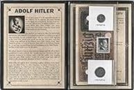 Hitler Third Reich Set of 3 Coins & 2 Notes from WWII ,Album,Story & Certificate.