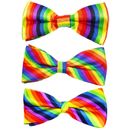 Rainbow Bow Tie For Halloween Christmas LGBTQ Party Clothing Accessories