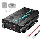 Pure Sine Wave Power Inverter 2200Watt DC 12volt to AC 120volt CETL Approved with Dual AC Outlets and hardwire Terminal Blocks & LED Display for RV Trucks Boats and Emergency【3 Years Warranty】