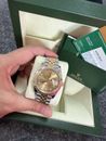 Rolex Datejust 41 Jubilee Diamond Champagne Bi Metal 2017 Box Papers