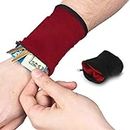 NOBILEA Sport Wrist Wallet, 5Colors Outdoor Sport Running Pouch Wrist Band Pouch Zipper Wristband Wallet for Running/Cycling/Fishing/Exercise, Breathable/Comfortable/Lightweight