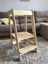 NUEVA Torre de aprendizaje Infantil Montessori de madera Escalera Niños