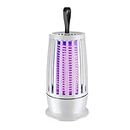 CROWNNIMREET Mosquito Killer Lamp, Eco Friendly Mosquito Killer Trap Lamp for Home, Insects Light Electronic, Portable Rechargeable Mosquito Killer Lamp & Night Light 2-in-1 (White)