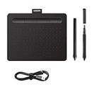 Wacom Intuos Small Drawing Tablet - Digital Tablet for Painting, Sketching and Photo Retouching with Pressure Sensitive Pen, Black - Ideal for Work from Home & Remote Learning