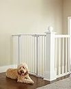 Cumbor 36" Extra Tall Baby Gate for Dogs and Kids with Wide 2-Way Door, 29.7"- 46" Width, and Auto Close Personal Safety for Babies and Pets, Fits Doorways, Stairs, and Entryways, White