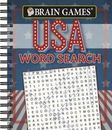 Brain GamesÂ® USA Word Search - Spiral-bound - GOOD