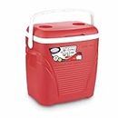 Asian Insulated Chiller Ice Box| Big Size for Travel Party Bar Ice Cubes, Cans | Cold Drinks | Medical Purpose | 28 Litre, Red