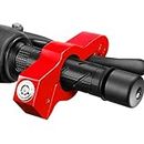 EYE4TECHS Motorcycle Lock for Throttle and Brake Handlebar - Red Heavy Duty Anti-Theft Bike Lock Motorcycle Accessories for Men - Adjustable Security Locks for Scooters, ATVs, Dirt Bike, Mopeds