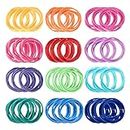 Jdeijfev 192 Pcs 7 inches Potholder Loops Weaving Loom Loops Weaving Craft Loops with 12 Colors for Supplies A