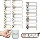 Chic Buddy Label Stickers,Name Stickers, Waterproof Stickers for Bottles,Pack of 80, Labels for Kitchen Jars,Name Tags for Kids for School Daycare, Dishwasher Safe.