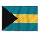 YongFoto Bahamas Bahamian Flag 4x6ft Flags Banner for Outdoor Celebrations Home Garden Porch Party Decoration Flags with 2 Sturdy Grommets Precision Machine Stitched
