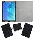 Acm Leather Flip Flap Case Compatible with Huawei Mediapad M5 Pro 10.1 Cameron-W19B Tablet Cover Stand Black
