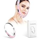 Medidor eléctrico de belleza en V, USB de 8 marchas en V, masajeador de cara en V para reducir la papada, mejorar la actividad de las células de la piel (rosa)