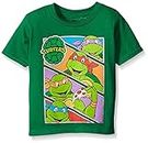 Nickelodeon T-Shirtnage Mutant Ninja Turtles Little Boys' Toddler Group T-Shirt, Kelly Green TMNT, 5T