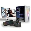 PC RACING - Pack PC Gaming AMD Ryzen 3 4300G 4.0GHz | RX Vega 6 | 16GB | 1TB HDD + 256GB SSD | WiFi | Windows 11 | Monitor 22" FullHD | Combo Gaming (4en1) | Ordenador de sobremesa | PC Gamer