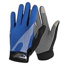 Summer Cooling Cycling Gloves Full Finger Touch Screen for Women Men Breathable Non-Slip Motorcycle Mountain Bike Riding Gloves Road Bicycle BMX Lifting Fitness Climbing Workout Exercise Golf Gloves