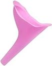 Pink Ladies Female Urinal Portable Female Urination Device Allows Women to Pee Standing Up Easy Clean Women Urinal for Travel, Camping Outdoor Camping Hygiene and Sanitation Products