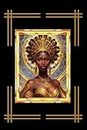 The Black Queen Golden Frame: Notebook with Affirmation, 6x9, 100 Pages, Lined Paper, Office Products, Office Supplies & Writing Pads