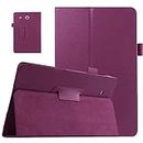 EKVINOR Case for Tab E 9.6 Case Model T560, Slim Leather Folio Stand Case for Samsung Galaxy Tab E 9.6 Inch 2015 Released Tablet (SM-T560 T561 T565 and SM-T567V), Purple