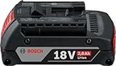 Bosch Accessories Batterie coulissante 2607336906 Chargeur Noir 18 V 2 Ah