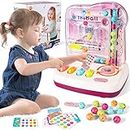 VATOS Roll Ball Game Toys Machine de Jeu- Jeu de Correspondance à Billes, Cadeaux pour Filles de 3-4-5-6-7-8 Ans, Jouets éducatifs