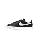Nike Court Legacy Sports Shoes, Black Black White Gum Light Brown, 7.5 UK