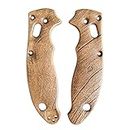 Wood Bark scales for Spyderco Manix 2 knife
