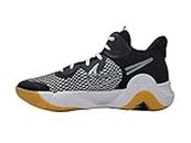 Nike Men's Basketball Shoe, Black/Metlc Cool Grey-white, 10