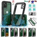 For iPhone 11 Pro Max/11 IP68 Waterproof Dirt Proof Shockproof Clear Case Cover