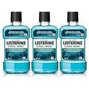 Listerine Cool Mint Mouthwash Liquid, Removes 99.9% Germs, 250ml Combo Pack of 3 (Buy 2 Get 1 Free)