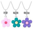 ShiQiao Spl Best Friend Birthday Gifts for Women Friendship Graduation Gift for Girls Best Friends Forever BFF Flower Necklaces for 3