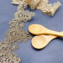 1 Yard Golden Ribbon Embroidery Lace Trim Sewing Dress DIY Clothing Accessories
