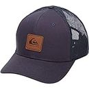 Quiksilver Men's Easy Does It Snap Back Trucker Hat, Navy Blazer, One Size