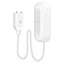 eMylo WiFi capteur de détection d'eau Prise en Charge de l'alarme de Fuite d'eau Amazon Alexa Google Home APP Enregistrement de Notification adapté à la Cuisine/Salon/Toilette/sous-Sol