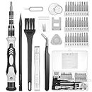 Vastar 42 in 1 Precision Screwdriver Set, Electronics Repair Tool Kit with 32 Magnetic Bits, Mini Repair/Cleaning Kit for Computer, Phone, Camera, Switch, Xbox, Laptop, PS5, Controller, Watch, Glasses