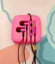 pink In-Ear Bud Headphones With Handsfree Mic Remote For apple iphone 4/5/5s/6