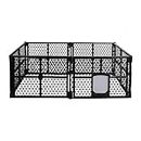 PaWz Pet Playpen Folding Dog Plastic Puppy Exercise Enclosure Fence 6 Panels