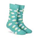 DYNAMOCKS Men & Women Crew Length Socks (Pack of 1 Pair; Multicolour; Combed Cotton; Anti Odour; Breathable; Durable) Free Size (Shoe Size India/UK 7-12) Polka