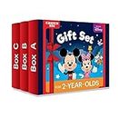 Einstein Box Featuring Disney Birthday Gift Set for 2 Year Old Boys and Girls | Disney Gift Toys for 2-Year-Old Kids | Board Books and Fun Games | Learning and Educational Toys and Games |