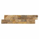 Split Face Scabos Travertine Stacked Stone Siding 1 pcs 4"x4" Sample Order