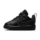 Nike Court Borough Low 2 (TDV) Toddler Bq5453-001 Size 8 Black/Black/Black