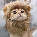 Adorable Lion Mane Costume for Cat & Dog, YUANGUNGUN Funny Pet Cosplay Wig Cap, Pet-Friendly Clothing Accessories for Halloween Christmas Party （S Size）