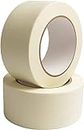 AIPL Masking Tape - 20 Meter Length 48 MM / 2" Inch - 2 Rolls Per Pack - Easy Tear Tape, Best for Carpenter, Labelling, Painting and leaves no residue after a peel.
